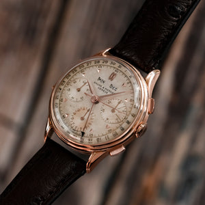 Baume & Mercier Triple Date Or Rose 18Kts -1948- Réf.3902 Cal.Valjoux 72C -1948-