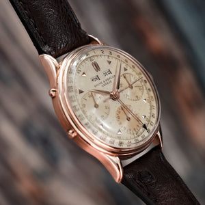 Baume & Mercier Triple Date Or Rose 18Kts -1948- Réf.3902 Cal.Valjoux 72C -1948-