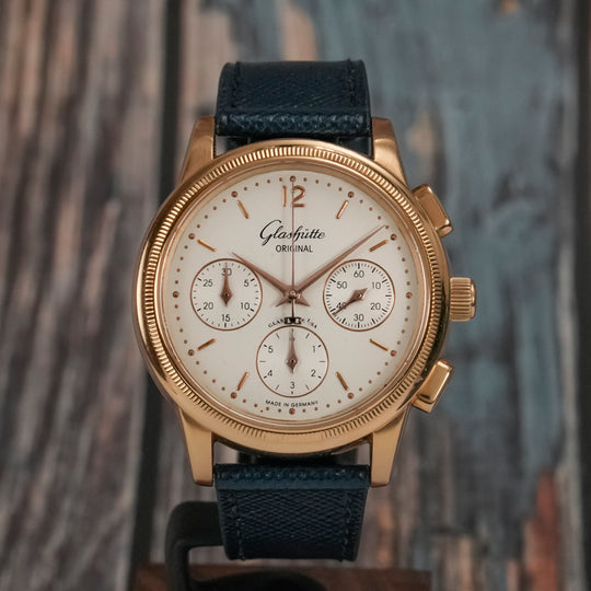 Glashütte Origina Senator Chronographe Automatique Or Rose 18Kts -2002- Réf.39-31-04-02-04 Cal.GO39-31 -2002-