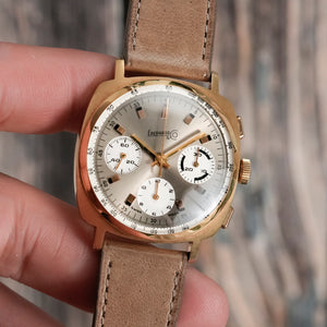 Eberhard & Co. Chronographe Valjoux 72 Or Jaune 18kts -1968- Réf.29501-206 Cal.Valjoux 72 -1968-