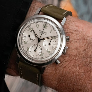 Wakmann Chronographe 37 mm Acier Inoxydable -1955- Réf.Na Cal.Venus 178 -1947-