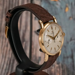 Omega Chronographe Deux Compteurs Or Jaune 18kts -1951- Réf.2380 Cal.Omega 320 (Lemania CH27)  -1951-