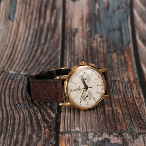 Omega Chronographe Deux Compteurs Or Jaune 18kts -1951- Réf.2380 Cal.Omega 320 (Lemania CH27)  -1951-