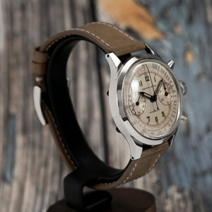 PHILIPPE WATCH Chronographe Amagnetic Spillman Case -1948- Réf.2501 Cal.Valjoux 22 -Circa 1950-
