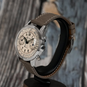 PHILIPPE WATCH Chronographe Amagnetic Spillman Case -1948- Réf.2501 Cal.Valjoux 22 -Circa 1950-