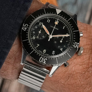 Leonidas Chronographe Militaire CP-2  Flyback -1965- Réf.CP-2 Cal. Valjoux 222 -1965-