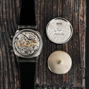 Universal Genève Chronographe Tri-Compax calendrier complet phases de lune -1956- Réf.22297-3 Cal.281 -1956-