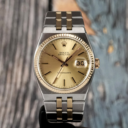 Rolex Datejust Oysterquartz or/acier Réf.17013 Cal.5035  -1979-
