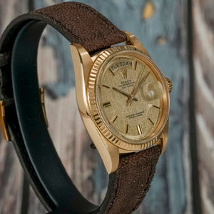 Rolex Day-Date Or Jaune 18kts Cadran OT Pie Pan Lin -1975- Réf.1803 Cal.1556 -1975-