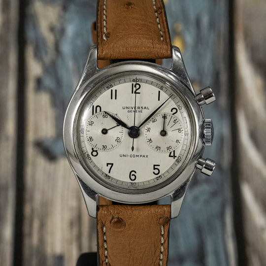 Universal Genève Chronographe Uni-Compax Acier Inoxydable -1945- Réf.22292 Cal.281 -1945-