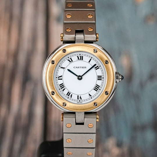 Cartier Lady Santos Vendome Ronde Or/Acier -1990- Réf.8191 Cal.Quartz Cartier / Ebel 157 -1990-