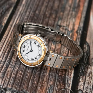 Cartier Lady Santos Vendome Ronde Or/Acier -1990- Réf.8191 Cal.Quartz Cartier / Ebel 157 -1990-