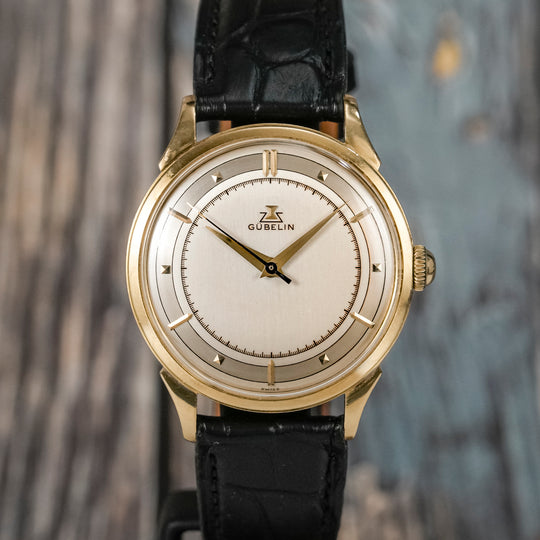 Gubelin Automatique Or Jaune 18kts -1956- Réf.na Cal.Felsa 690 Bidynator  -1956-