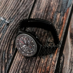 Porsche Design Chronographe GMT Military PVD 3H -1980- Réf.7177 Cal.Lemania 5100 -1980-