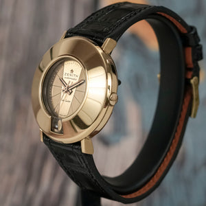 Zenith "Keyhole" Automatique or jaune 18 kts -1965- Réf.A6621 Cal.2542 PC -1962-