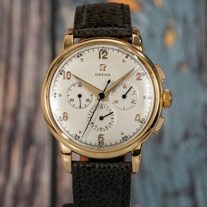 Omega Chronographe Jumbo Or Jaune 18K -1951- Réf.2466 Cal.321 -1951-