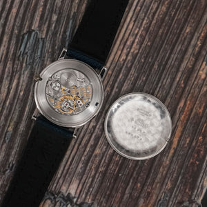 Vacheron Constantin Extra-plate or blanc 18 K pour Buvlgari cadran lapis-lazuli -1970- Réf.7291P Cal.1003 -Circa 1970-