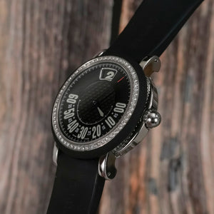 Gérald Genta Retro Sport acier inoxydable et diamants -2000- Réf.G.3694 Cal.GA 4700 / ETA 2892  -2000-