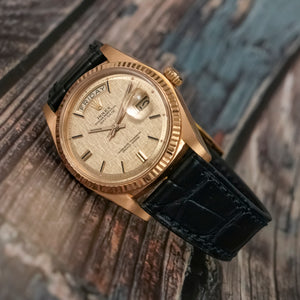 Rolex Day-Date Or Jaune 18kts Cadran OT Pie Pan Lin -1975- Réf.1803 Cal.1556 -1975-