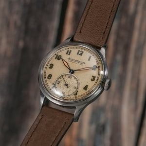 Jaeger LeCoultre Calatrava type militaire acier inoxydable -1946- Réf.NA Cal.469/A -1946-