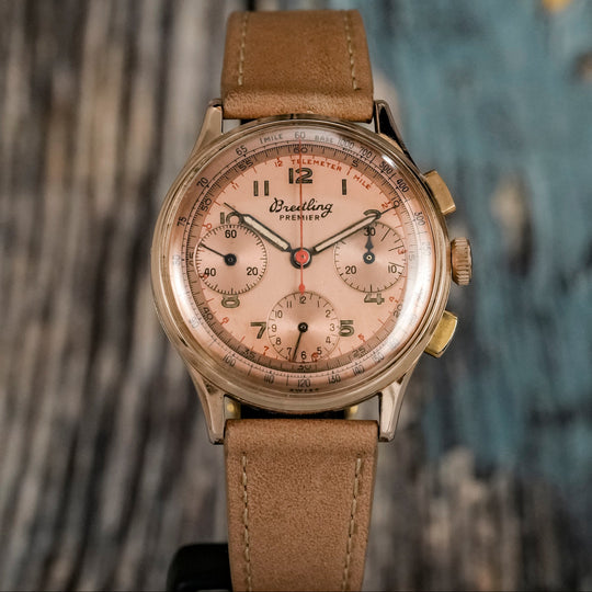 Breitling Premier or rose 18K -1946- Réf.787 Cal.Venus 178 -1946-