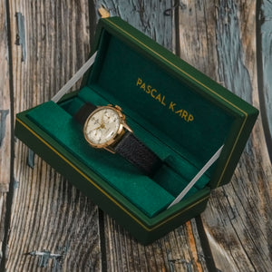 Heuer Chronographe Pre-Carrera Big Eyes or jaune 18k -1949-  Réf.2311 Cal.Valjoux 23 -1949-