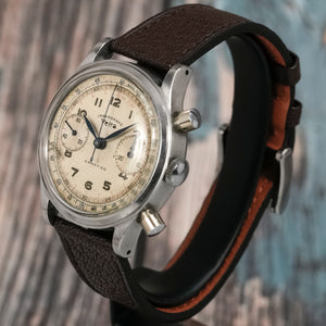 Vetta  Chronographe Ermetico 38 mm en acier inoxydable -1944- Réf.5347 5 Cal.Valjoux 22 -1944-