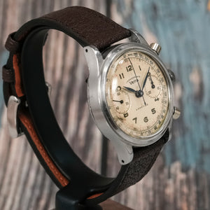 Vetta  Chronographe Ermetico 38 mm en acier inoxydable -1944- Réf.5347 5 Cal.Valjoux 22 -1944-