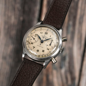 Vetta  Chronographe Ermetico 38 mm en acier inoxydable -1944- Réf.5347 5 Cal.Valjoux 22 -1944-