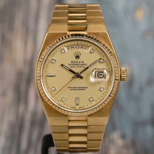 Rolex Oysterquartz Day-Date President or jaune 18K -1984- Réf.19018 Cal.5055 -1984-