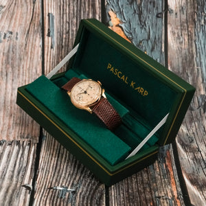 Alpina Chronographe or jaune 18kts -1945- Réf.105407 Cal.Alpina 943/Angelus 215 -1945-