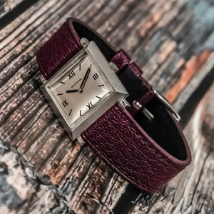 Boucheron Carré Lady Or blanc 18kts -1969-  Réf.90308 Cal.ETA 2512 -1969-