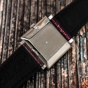 Boucheron Carré Lady Or blanc 18kts -1969-  Réf.90308 Cal.ETA 2512 -1969-