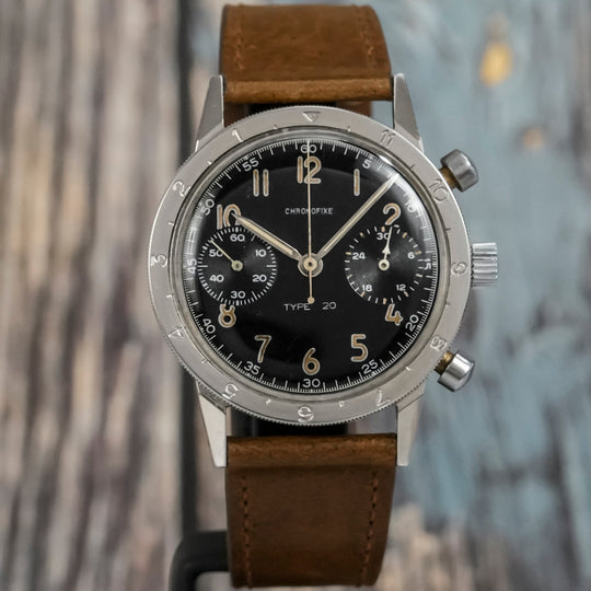 Chronofixe Chronographe Flyback Type 20 -1960- Réf.249.37 Cal.Valjoux 222 -1960-