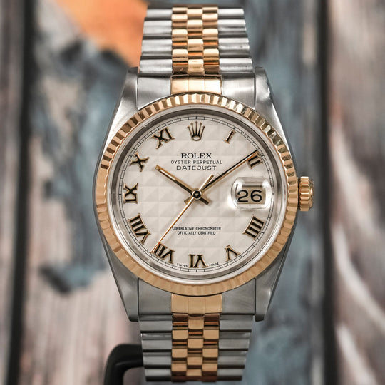 Rolex Oyster Perpetual Datejust 36 Or & Acier -1991- Réf.16233 Cal.3135 -1991-