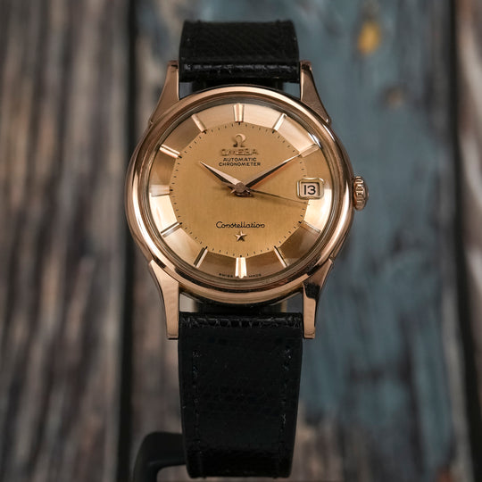 Omega Constellation Pie Pan or rose 18K -1960- Réf.14393/4  6 Cal.561 -1960-
