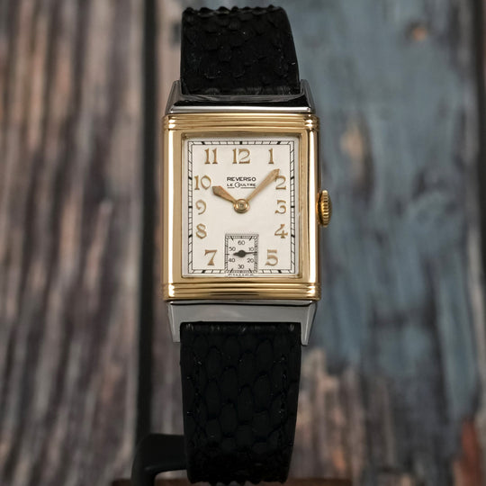 Jaeger LeCoultre Reverso Art Déco or & acier -1940- Réf.18626 Cal.LeCoultre  410 -1940-