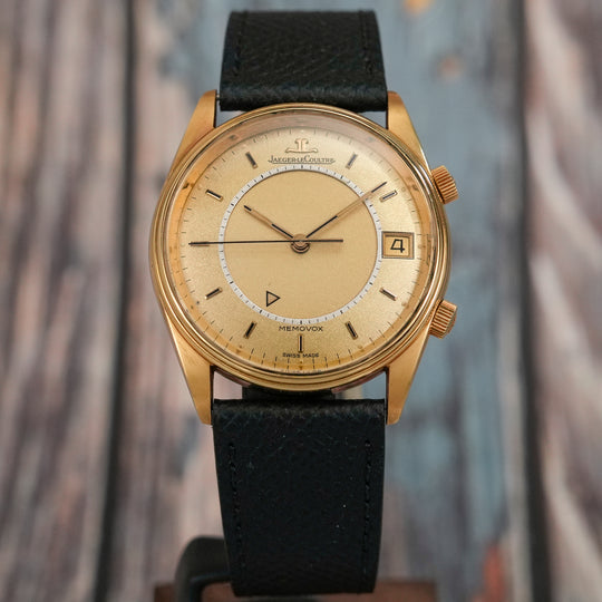 Jaeger LeCoultre Memovox 150e anniversaire or jaune 18K -1983- Réf.141.012.1 Cal.911 -1985-