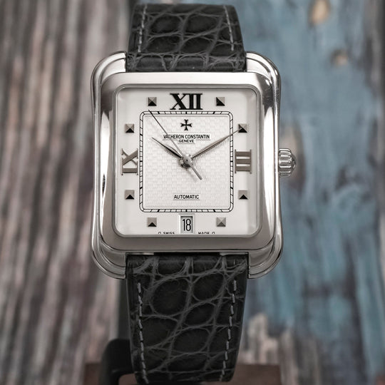 Vacheron Constantin Les Historiques Toledo 'Cioccolatone' or blanc 18k -2000- Réf.42100 Cal.VC 1312 -2000-