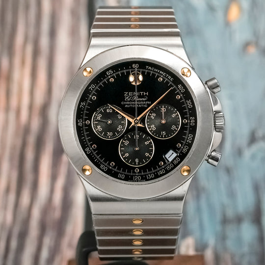 Zenith Chronographe Pacific Museum Watch or/acier -1994- Réf.59.0010.400 Cal.El Primero 400  -1994-