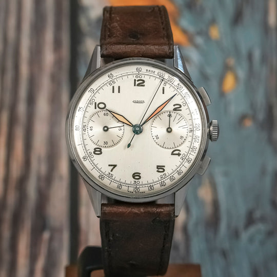 Jaeger LeCoultre Chronographe Bi-Compax 37 mm -1942- Réf.22511 Cal.UNiversal Genève 285 -1942-