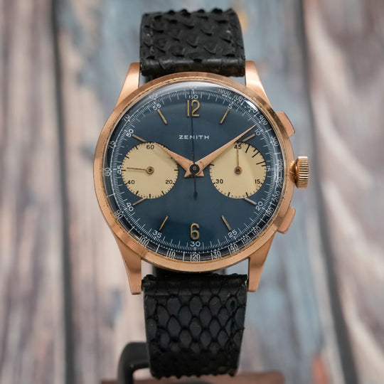 Zenith Chronographe Stellina 38 mm or rose 18K -1950- Réf.19518 Cal.146DP -1950-