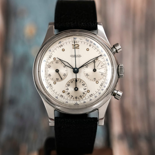 Jaeger LeCoultre Chronographe Tri-Compax jumbo 39 mm Circa 1950