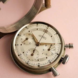 Fortis Chronographe "Clamshell Case" 37 mm -1955- Réf. EZ 2-3 Cal.Valjoux 72  -1955-