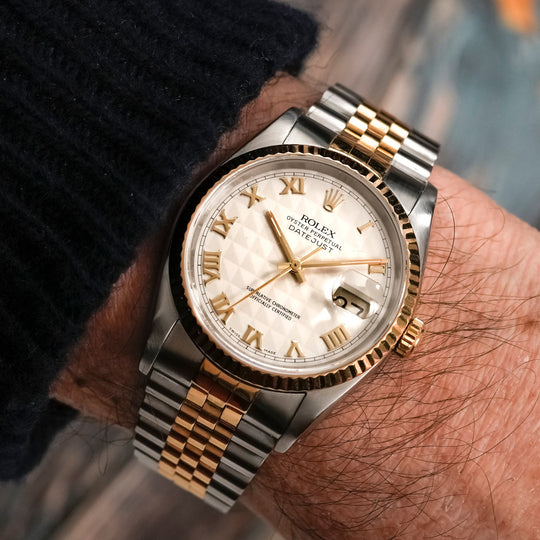 Rolex Oyster Perpetual Datejust 36 Or & Acier -1991- Réf.16233 Cal.3135 -1991-