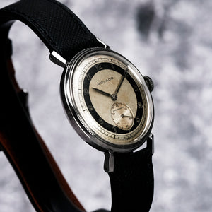 Movado Calatrava acier inoxydable "François Borgel" -1950- Réf.A93960  Cal.75 -1950-