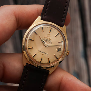 Omega Constellation Chronomètre Automatique Or Jaune 18kts -1968- Réf.168015 Cal.564 -1968-