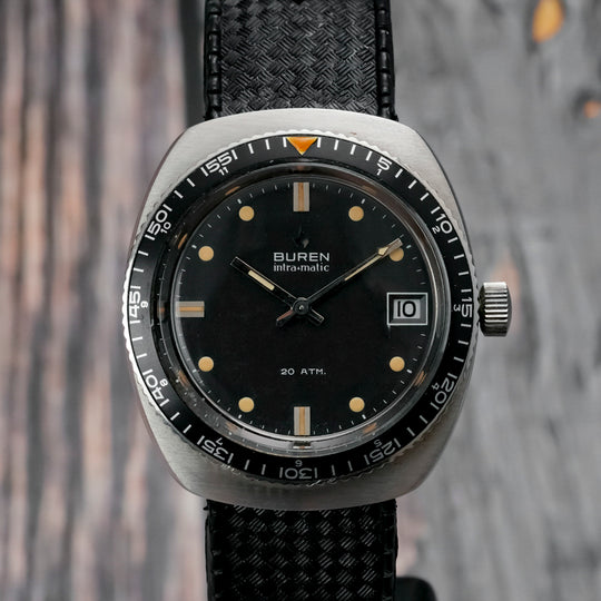 Buren Skin Diver Intra-Matic-1962- Réf.NA Cal.Intra-Matic /  Micro-Rotor Buren 1322 -1963-