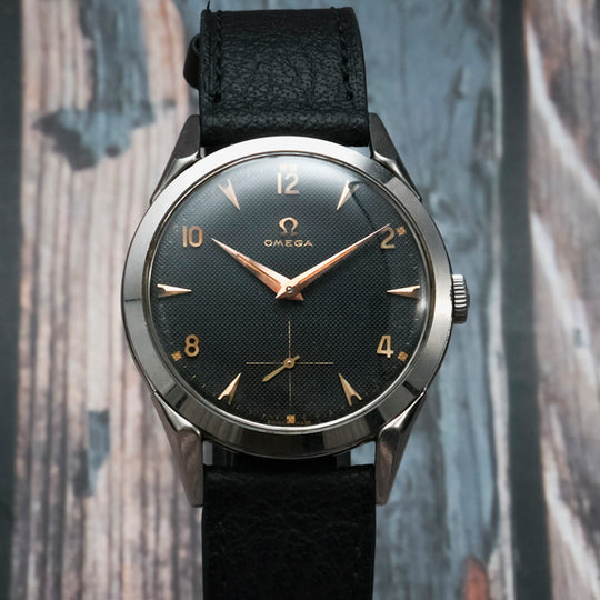 Omega Calatrava Cadran Honeycomb Acier inoxydable -1952- Réf.2605-11 Cal.30 T2 -1952-