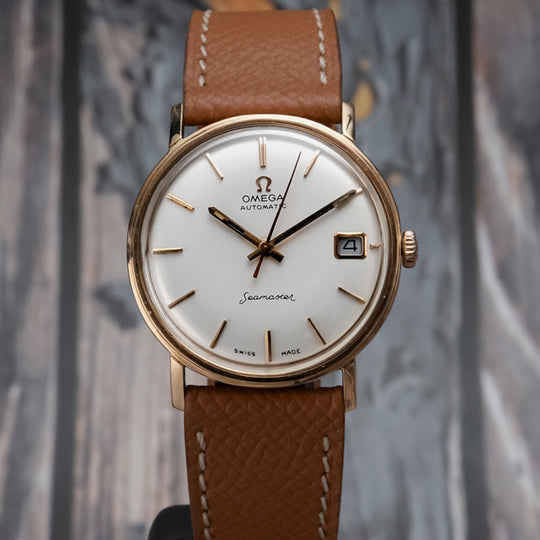 Omega Seamaster Date Automatique Or Rose 18kts -1968-